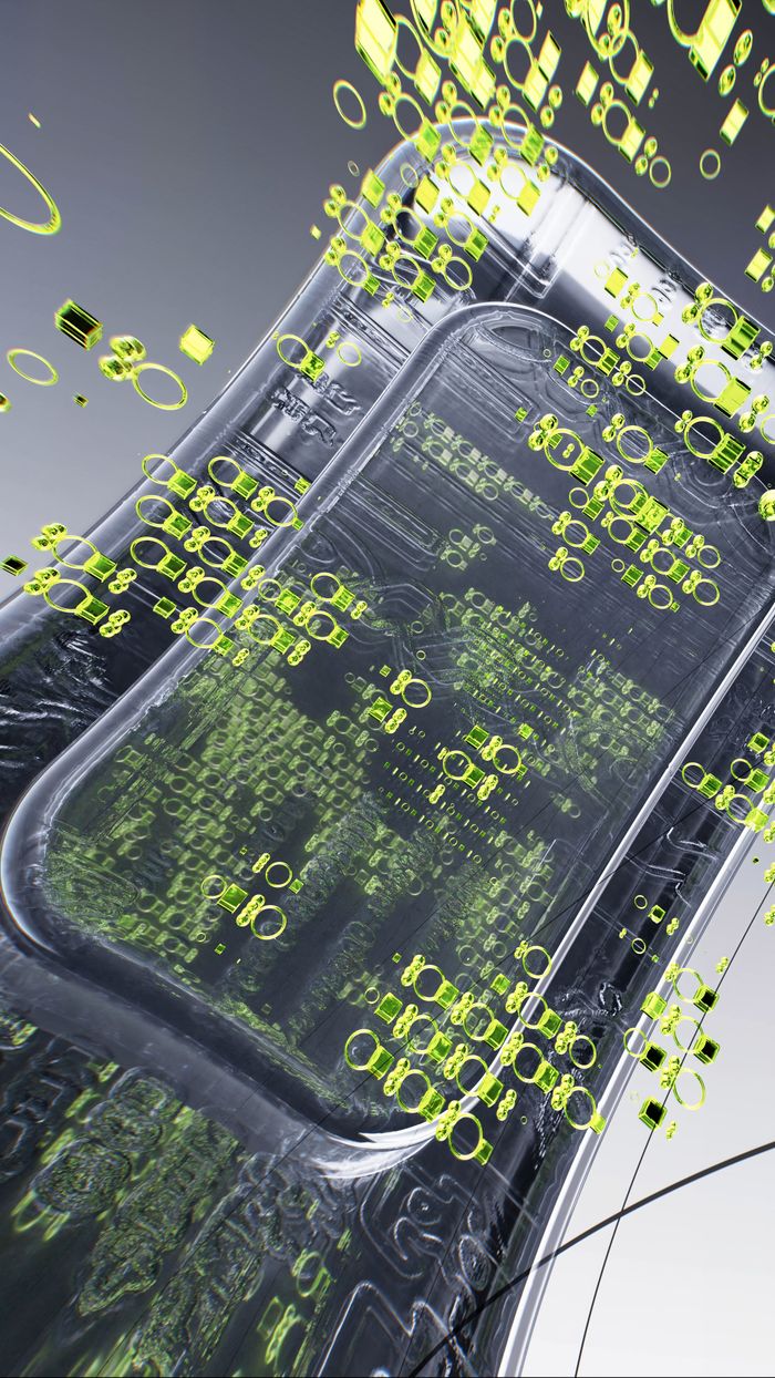 Home A dynamic 3D illustration showcasing futuristic technology with neon details.